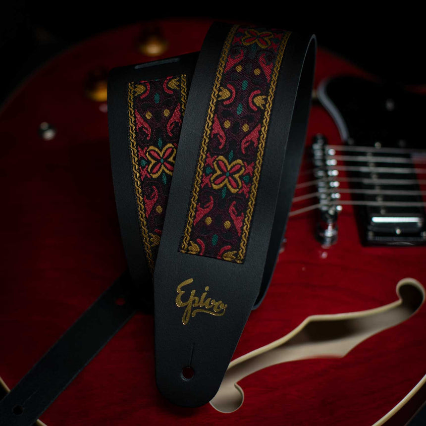 Epivo Lava Leather Guitar Strap