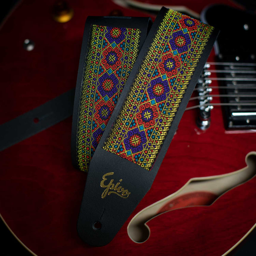 Epivo Orient Leather Guitar Strap