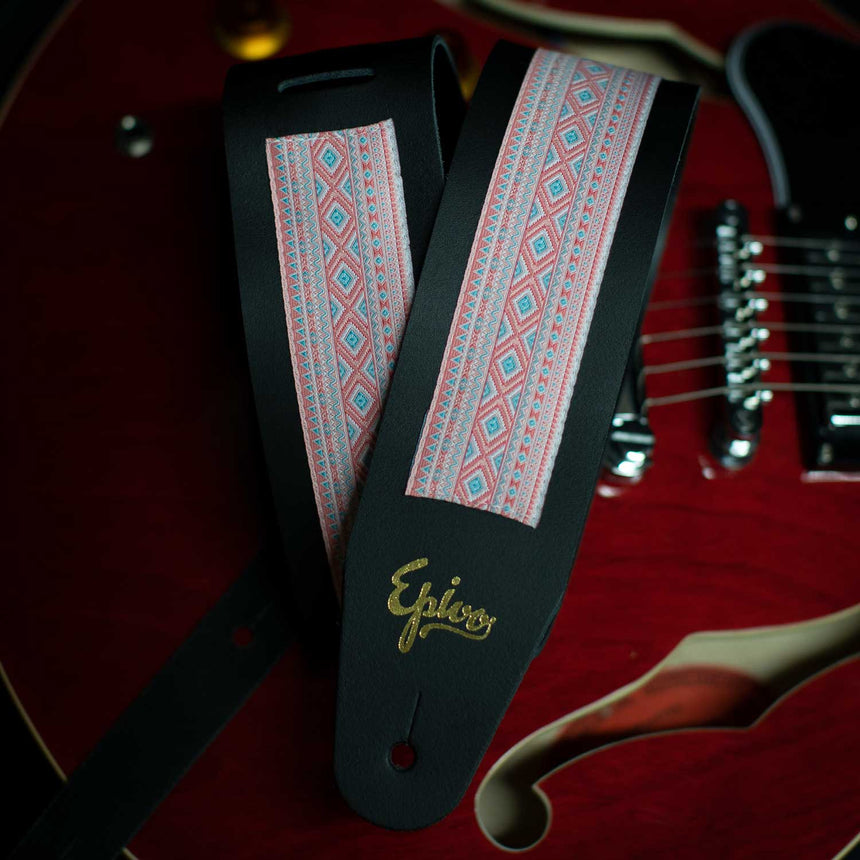 Pastel Leather Guitar Strap