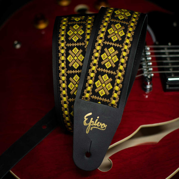 Honey Leather Guitar Strap Epivo